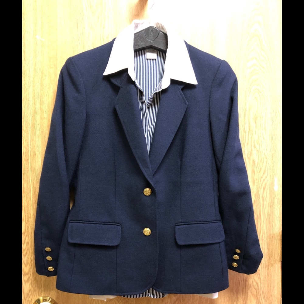Blue Worthington Blazer Golden buttons